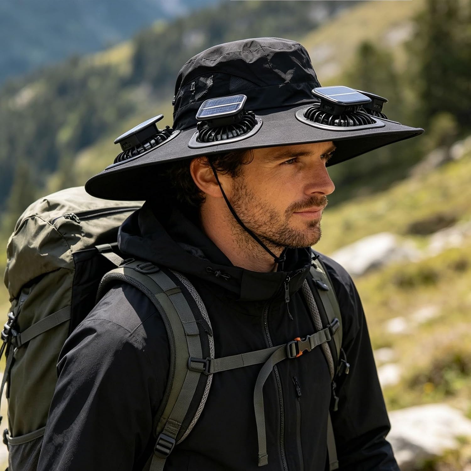 Sun Hat Wide Brim - 2026 핫썸머 6팬 바이저 캡 솔라