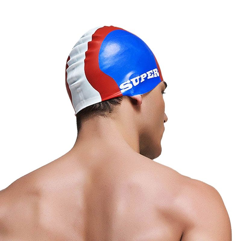 Swim Hat Silicone - 여름용 수영모 실리콘 소년용 새 블루