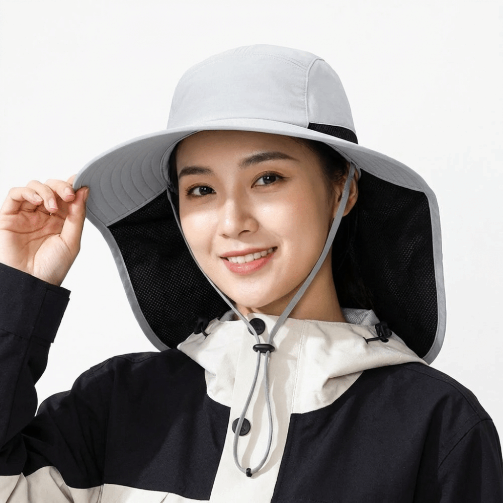 심플한 와이드 브림 야외용 햇빛 가리개 모자, 목 가리 - Sun Hat Wide Brim 리뷰 및 가격