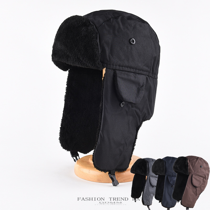 1pcs 남성용 겨울 따뜻한 우샨카 트래퍼 모자 러시아 - Trapper Hat Ear Flap 리뷰 및 가격