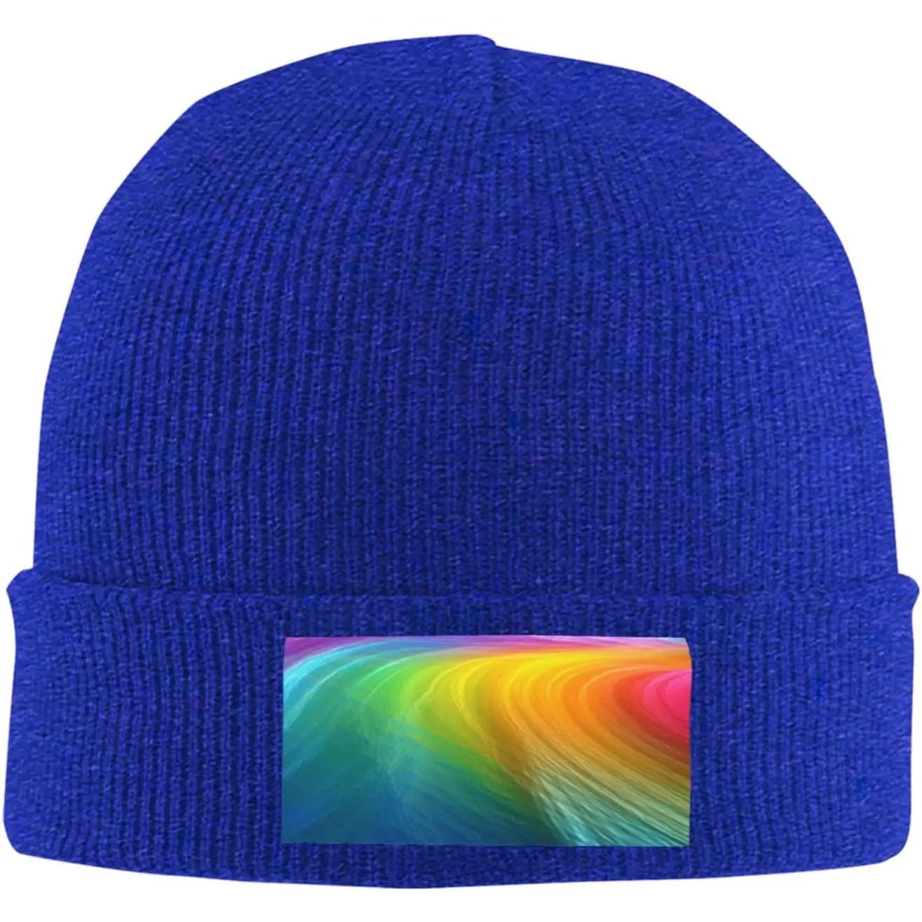 남성용 비니 겨울 모자 여성용 니트 모자 무지개 오션  - Beanie Cuffed Knit 리뷰 및 가격